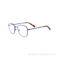 Neueste Retro Oval Vollrandmetall Rezept Augenbrillen Frames für Damen und Männer